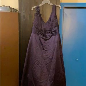 David’s Bridal “plumb” bridesmaid dress. Size 16.